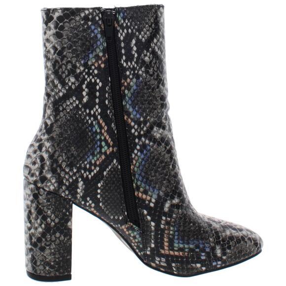 CHINESE LAUNDRY *NEW* KORALINE BOOT Mid Calf Size 6.5 Snakeskin Black Multi - Picture 3 of 13